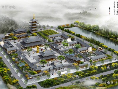霍邱寺庙建筑总体规划方案